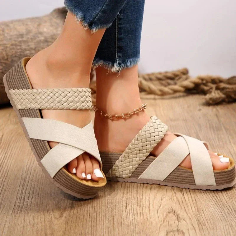Victoria – Sandales Confortables Stylées – Marron