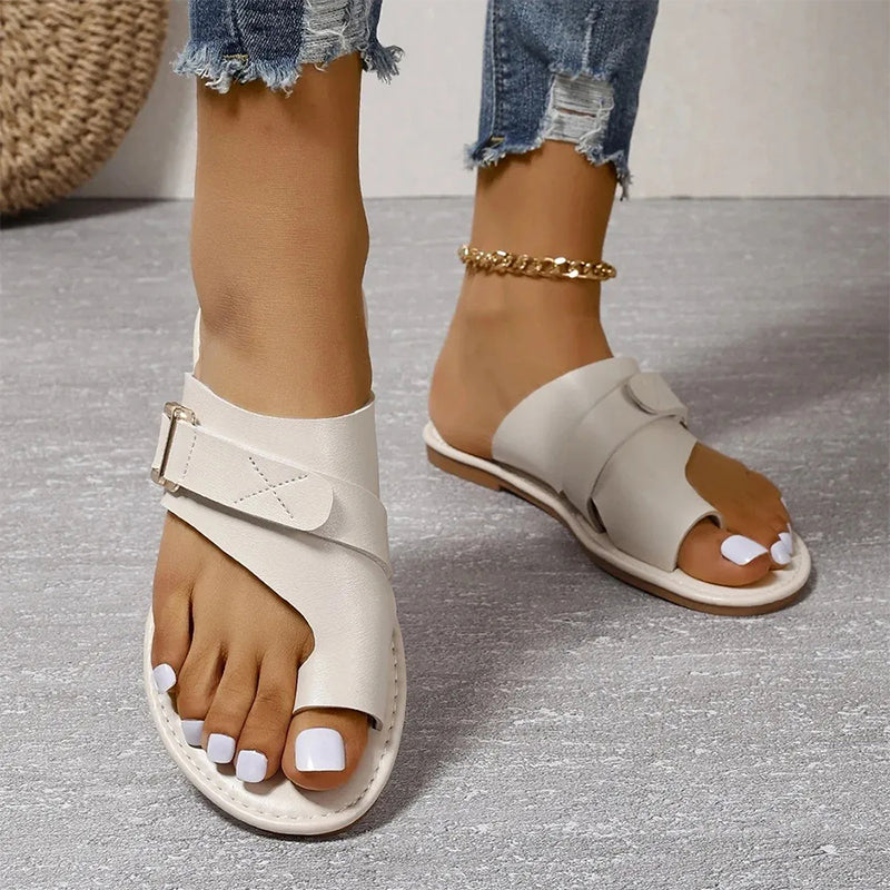 Brooklyn – Sandales Confortables à Bride – Marron