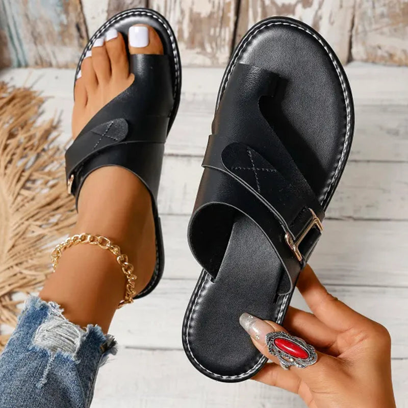 Brooklyn – Sandales Confortables à Bride – Marron