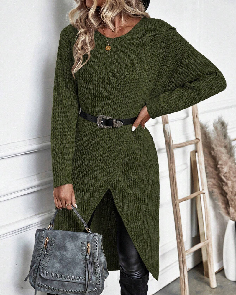 Addison – Robe Pull Asymétrique Confortable