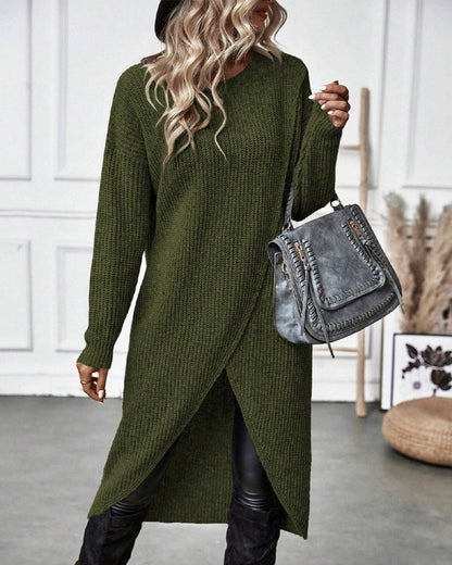 Addison – Robe Pull Asymétrique Confortable