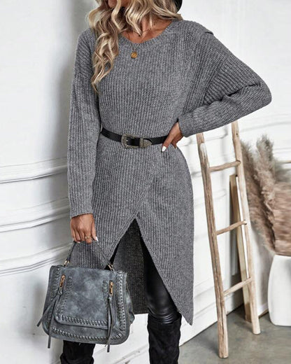 Addison – Robe Pull Asymétrique Confortable
