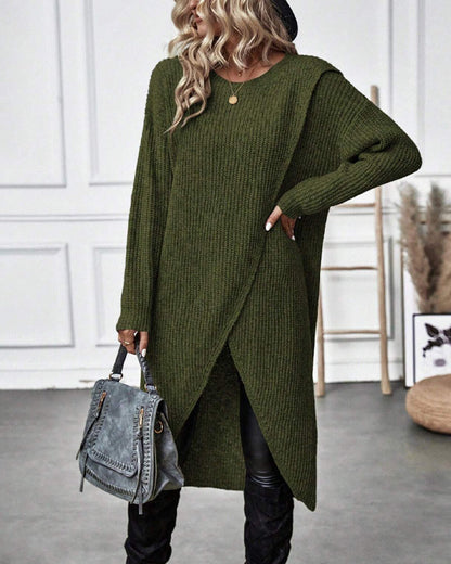 Addison – Robe Pull Asymétrique Confortable