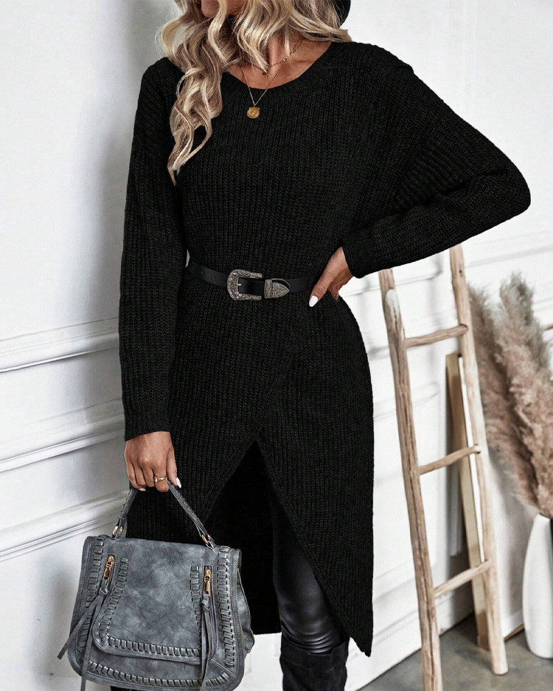 Addison – Robe Pull Asymétrique Confortable