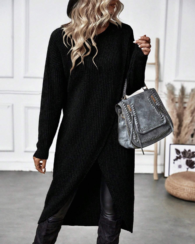 Addison – Robe Pull Asymétrique Confortable