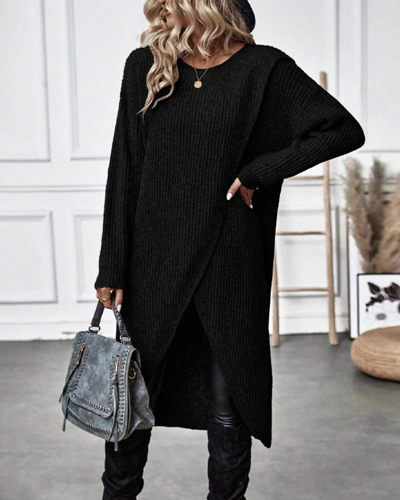 Addison – Robe Pull Asymétrique Confortable