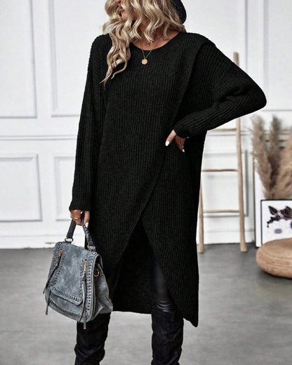 Addison – Robe Pull Asymétrique Confortable