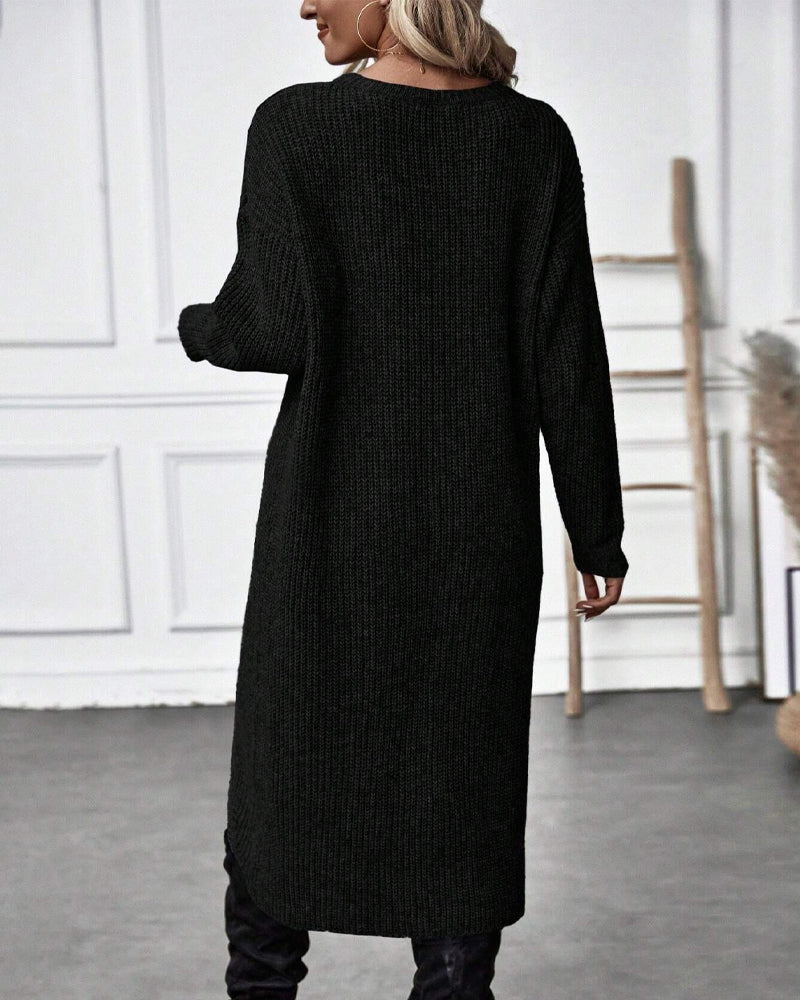 Addison – Robe Pull Asymétrique Confortable