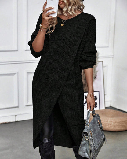Addison – Robe Pull Asymétrique Confortable