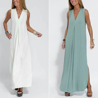 Olivia - Robe de Luxe Confortable avec Cardigan
