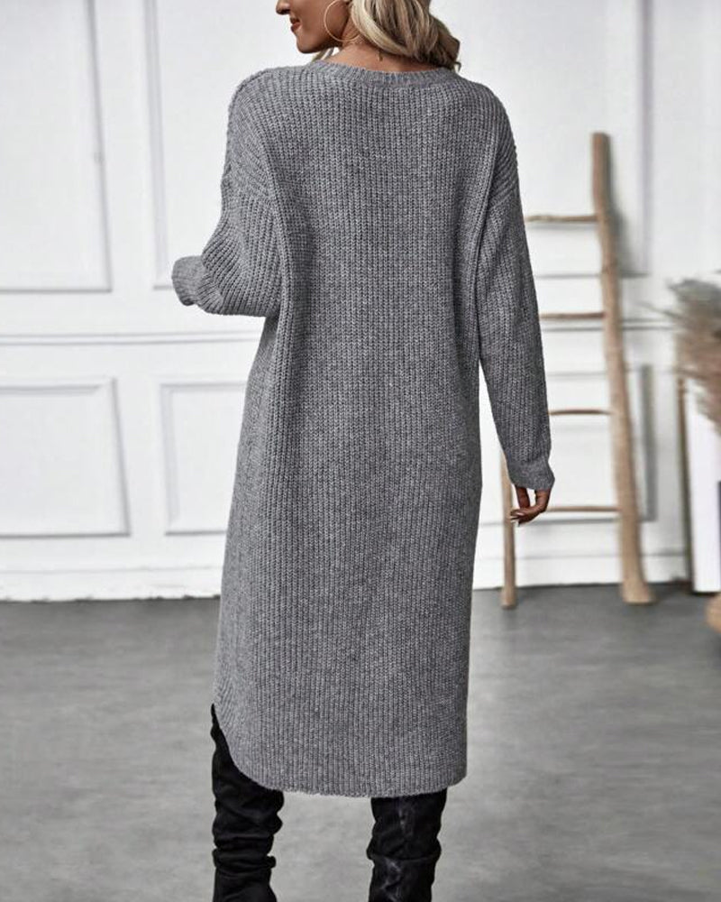 Addison – Robe Pull Asymétrique Confortable