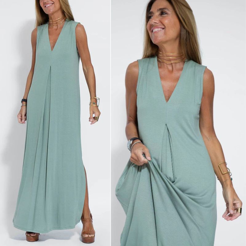 Olivia - Robe de Luxe Confortable avec Cardigan