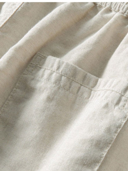 William – Ensemble Décontracté à Manches Courtes – Beige
