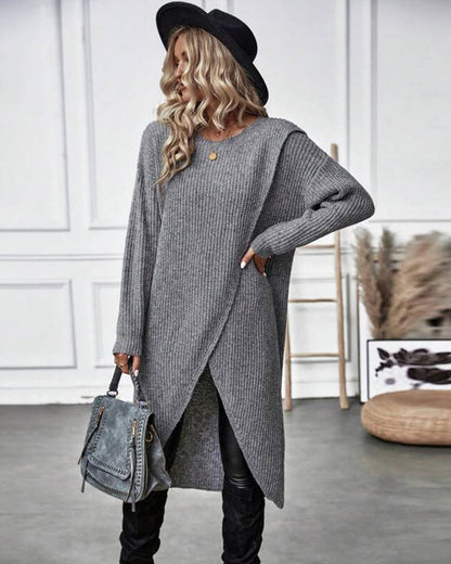 Addison – Robe Pull Asymétrique Confortable