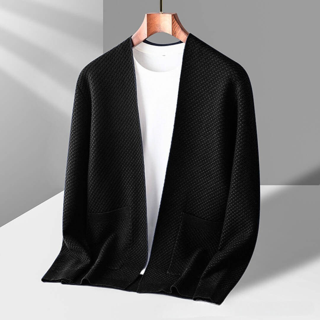Henry - Gilet Tricoté Nid d’Abeille Confortable