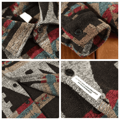Henry – Chemise Style Western – Esprit Vintage – Marron
