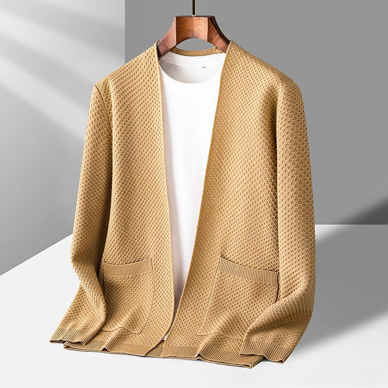 Henry - Gilet Tricoté Nid d’Abeille Confortable