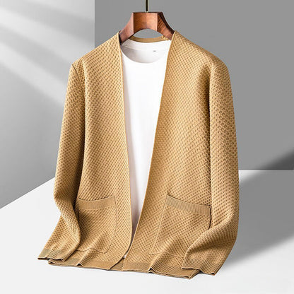 Henry - Gilet Tricoté Nid d’Abeille Confortable