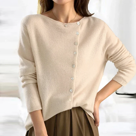 Camille | Cardigan Asymétrique Élégant