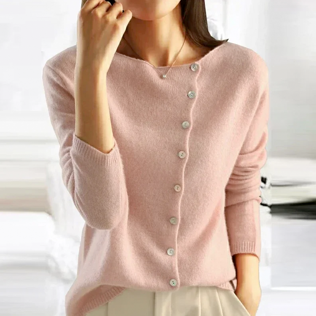 Camille | Cardigan Asymétrique Élégant