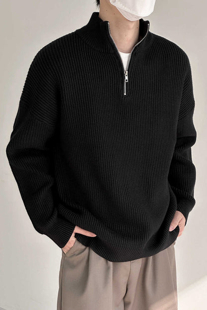 Lucas – Pull Zippé Premium pour Homme