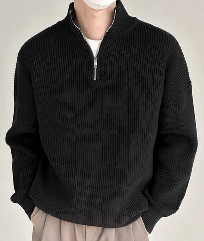 Lucas – Pull Zippé Premium pour Homme