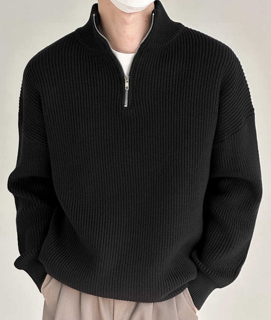 Lucas – Pull Zippé Premium pour Homme