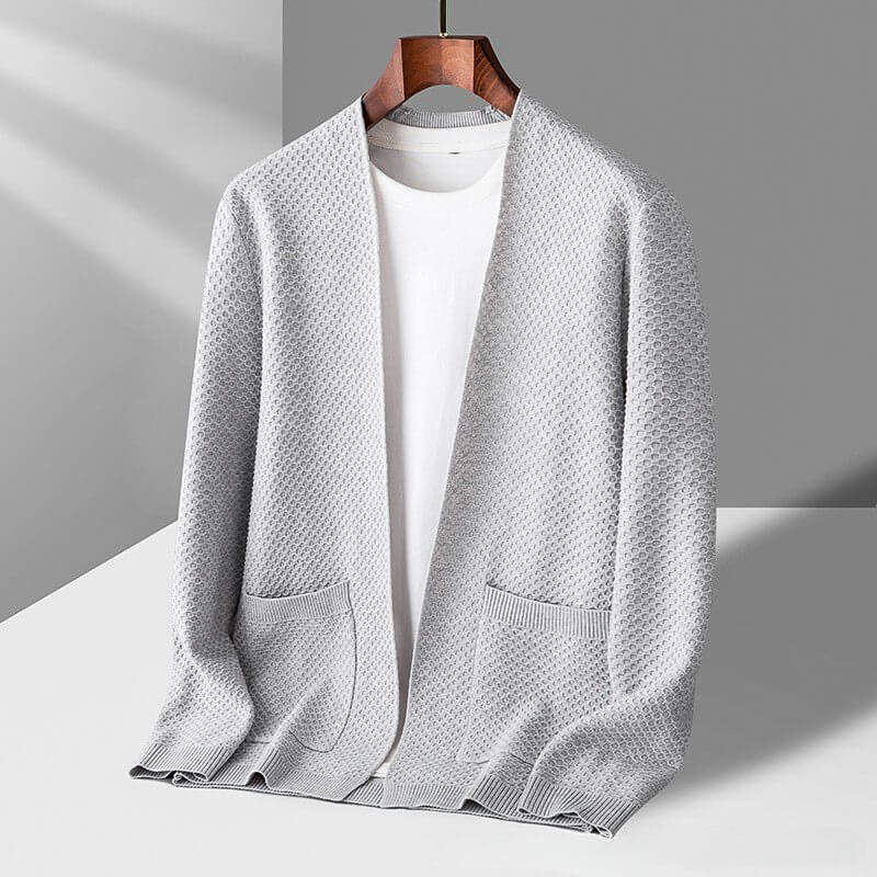 Henry - Gilet Tricoté Nid d’Abeille Confortable