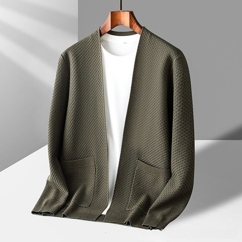 Henry - Gilet Tricoté Nid d’Abeille Confortable