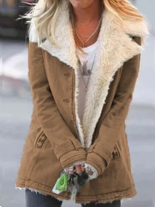Juliette | Veste Doublée en Fausse Fourrure