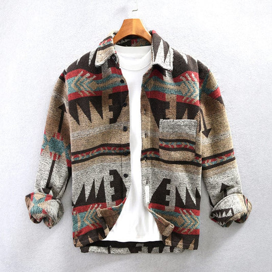 Henry – Chemise Style Western – Esprit Vintage – Marron