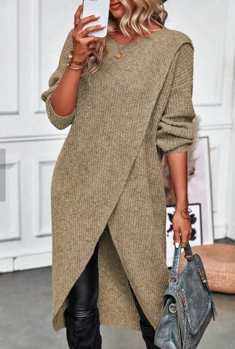 Addison – Robe Pull Asymétrique Confortable