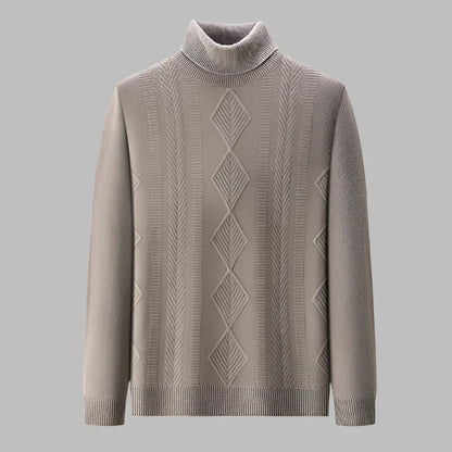 Ethan – Pull Col Roulé Confortable en Laine Pure