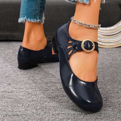 Avery - Chaussures Rétro Élégantes à Bout Rond