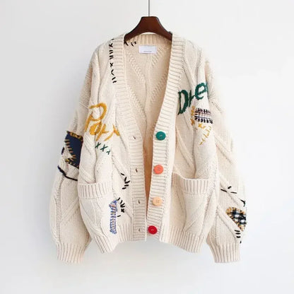 Matilda - Gilet Tricoté Brodé
