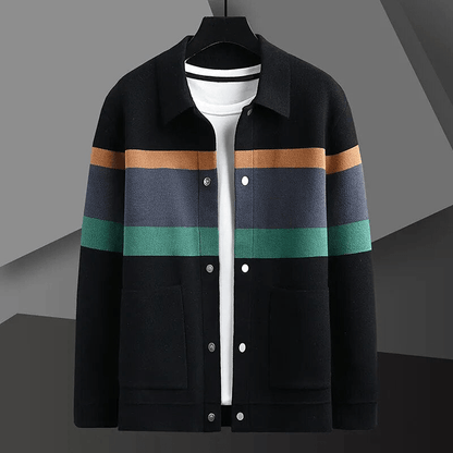 Nathan – Cardigan Rayé Confortable