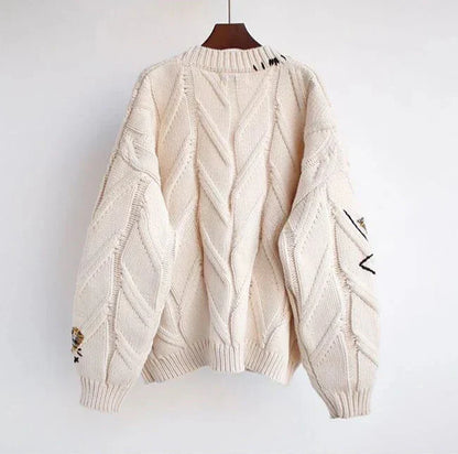 Matilda - Gilet Tricoté Brodé