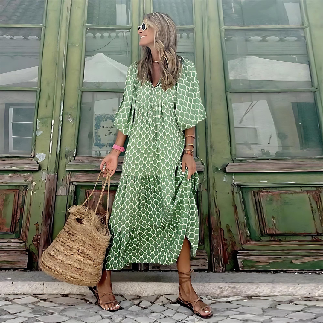 Penelope – Robe Printanière Élégante