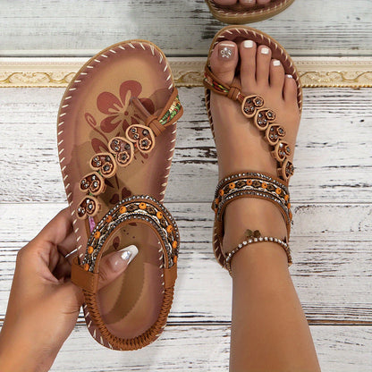 Amelia – Sandales Confortables à Bride – Marron