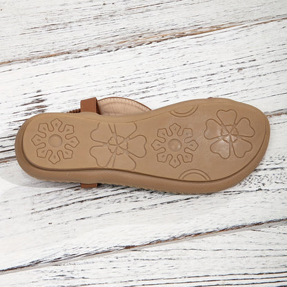 Amelia – Sandales Confortables à Bride – Marron