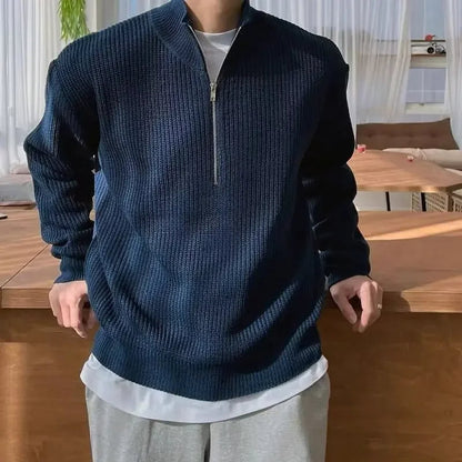 Lucas – Pull Zippé Premium pour Homme