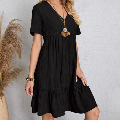 Avery – Robe Décontractée Confortable – Noir