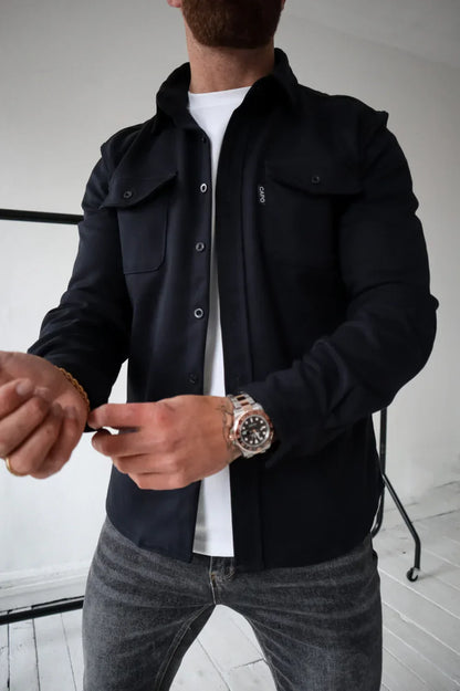 Nathan – Chemise Décontractée Haut de Gamme – Noir