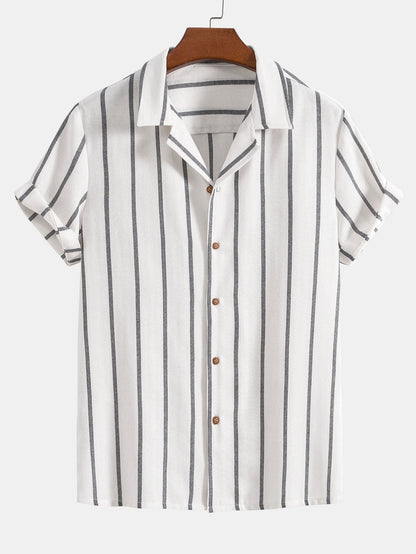 William – Ensemble Décontracté à Manches Courtes – Beige