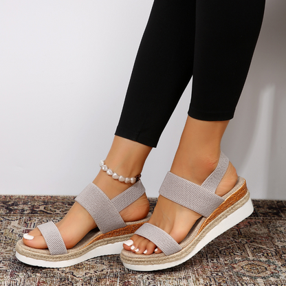 Aria – Sandales Printanières Confortables-Beige
