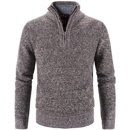 Ethan - Pull Demi-Zip Décontracté et Élégant